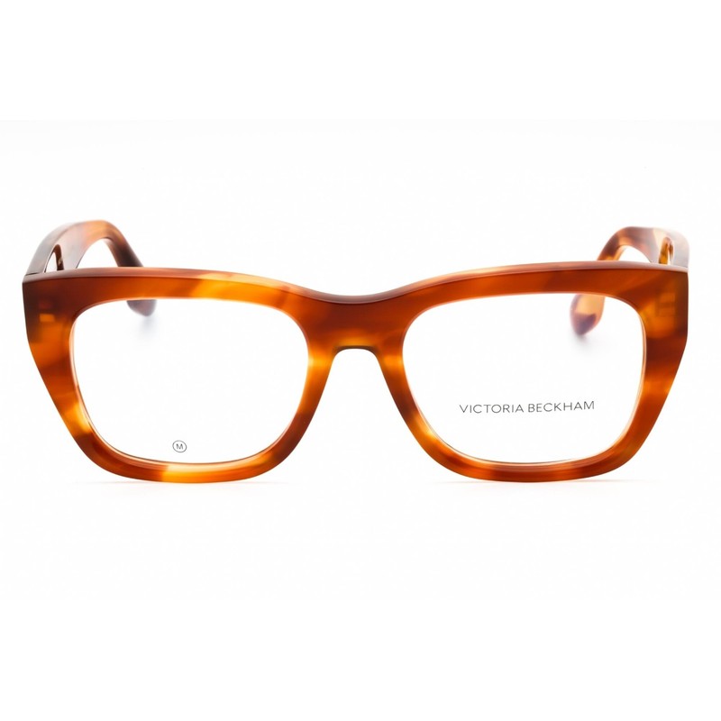 Victoria Beckham Women's Eyeglasses Striped Blonde Havana Full Rim VB2660 223 gallery