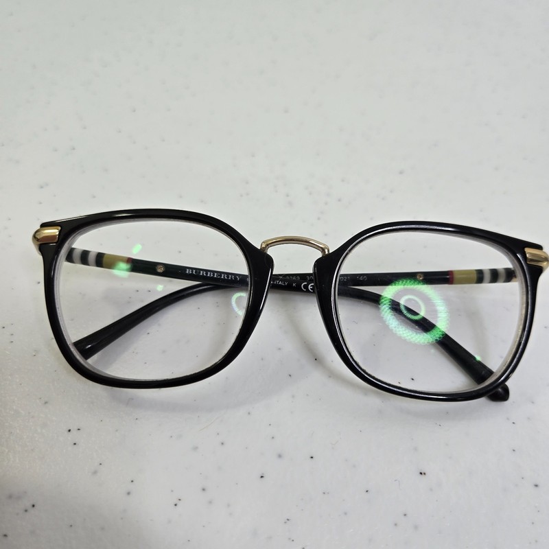 Burberry BE2269 Eyeglasses Glasses Nova Check Plaid Black 3001 52 21 140 Italy