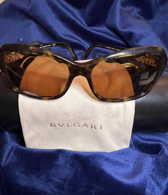 BVLGARI Womens 4104 B 504 Dark Havana Frames Only Authentic 54mm used read