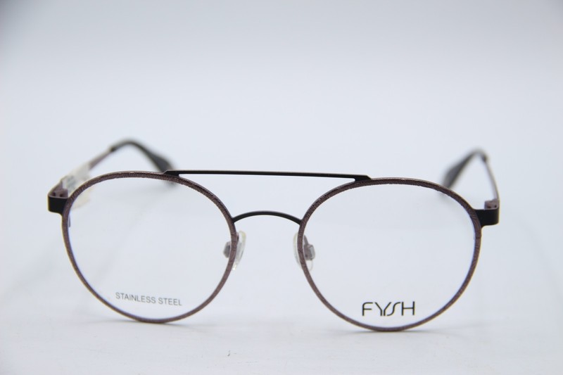 NEW FYSH 3641 M209 LILAC BLACK AUTHENTIC DESIGNER FRAMES EYEGLASSES 51-20 gallery