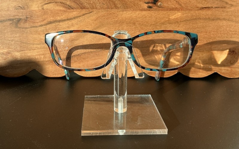 Michael Kors Brown Teal Blue Tortoise Rectangular Glasses MK4024 (Frames Only) gallery