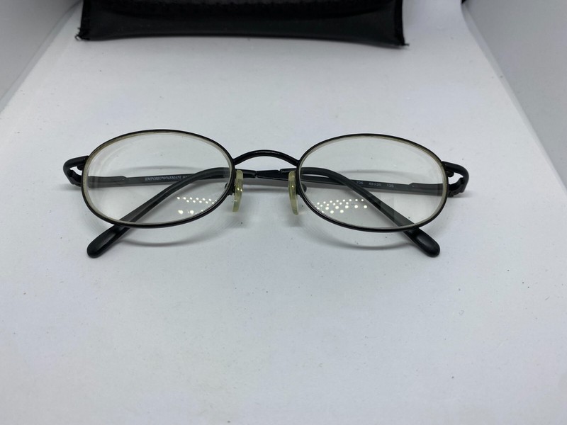 Vintage Emporio Armani 095 706 Eyeglasses Frame, Black, 49-20-135 gallery
