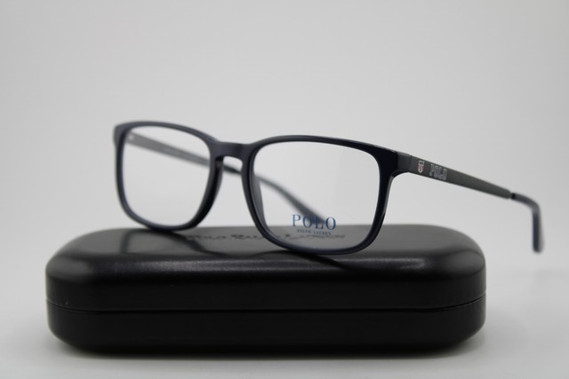 NEW POLO RALPH LAUREN PH 2202 5729 BLUE GUNMETAL AUTHENTIC EYEGLASSES 55-18