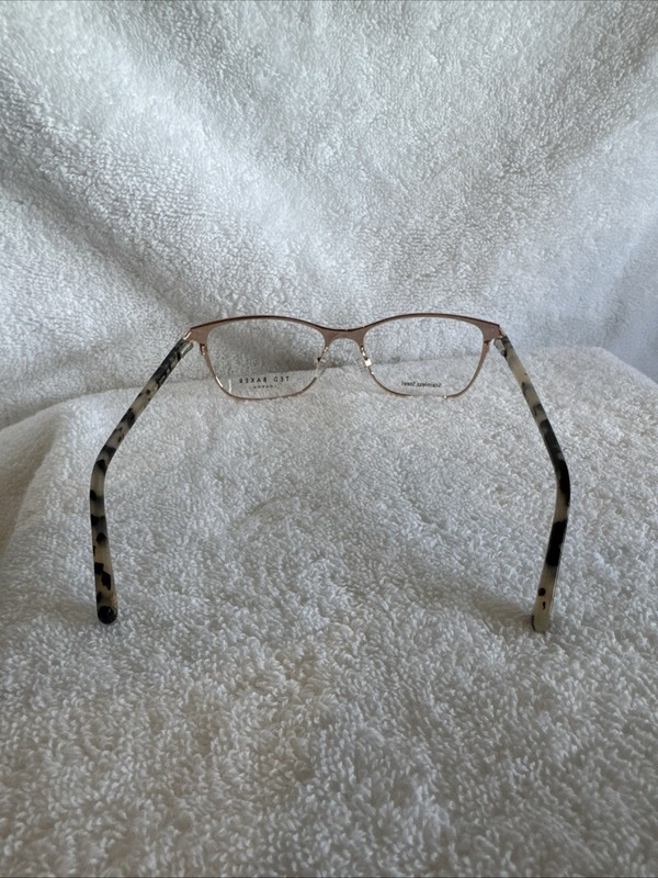 Ted Baker Eyeglasses Frames TW510 BUR Burgundy Tortoise Gold Cat Eye 51-16-135 gallery