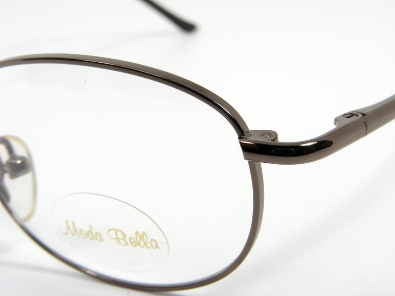 Moda Bella COFFEE Eyeglasses 2082 49-18-140 w/ Magnetic Clip-On Brown Polarized gallery