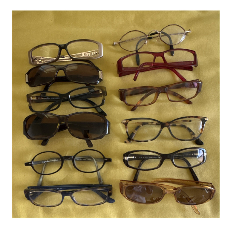 12 Designer Frames ; Gucci, Prada, Dior etc. All Authentic!