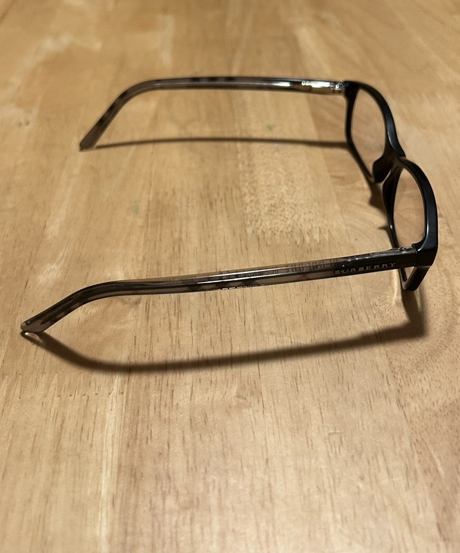 Burberry Eyeglasses B 2073 3164 Black/Gray Plaid Rectangular Italy 53[]16 135 gallery