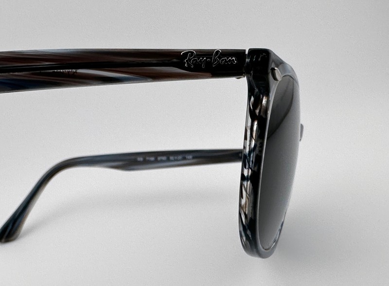 Ray-Ban Eyeglasses RB 7159 5750 Polished Striped Blue Grey 52-20-145 -FRAME ONLY gallery