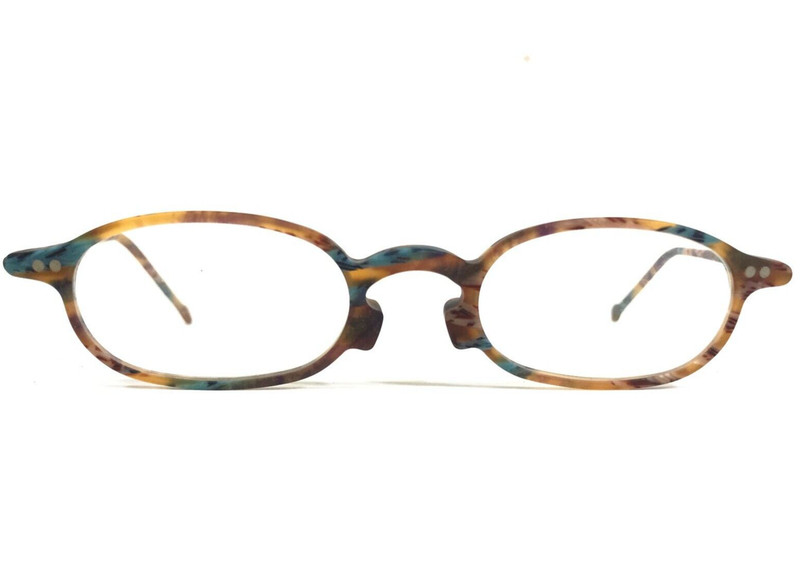 Vintage la Eyeworks Eyeglasses Frames MAN RAY 368M Matte Brown Blue 43-21-140 gallery