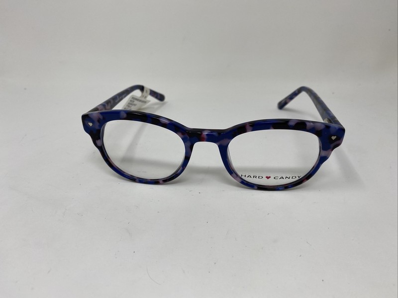 HARD CANDY HC26 TTBLUE PURPLE & BLUE MARBLE 48/21/140 FLEX HINGE EYEGLASSES !F71