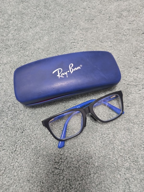 Ray Ban RB 1536 Kid’s Eyeglass Frames – Black Blue Green – 3600 48-16-130 Youth