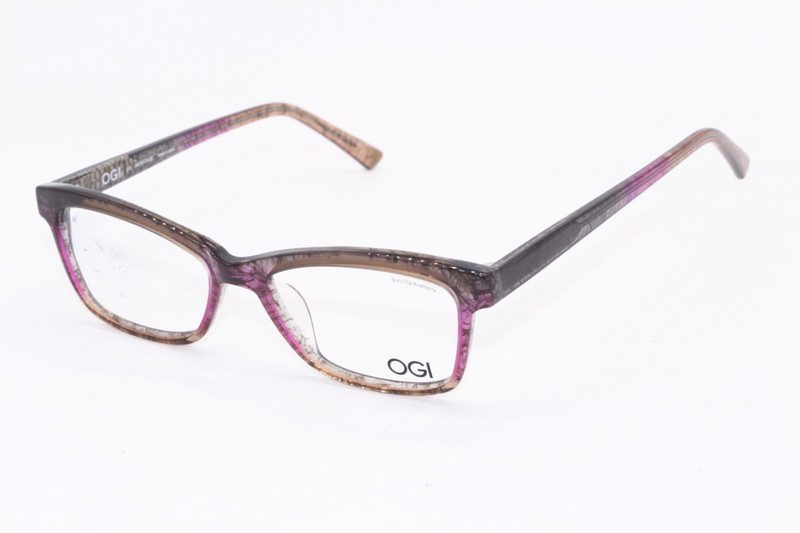 NEW OGI HERITAGE 9124 2273 BROWN PINK AUTHENTIC DESIGNER EYEGLASSES 48-17