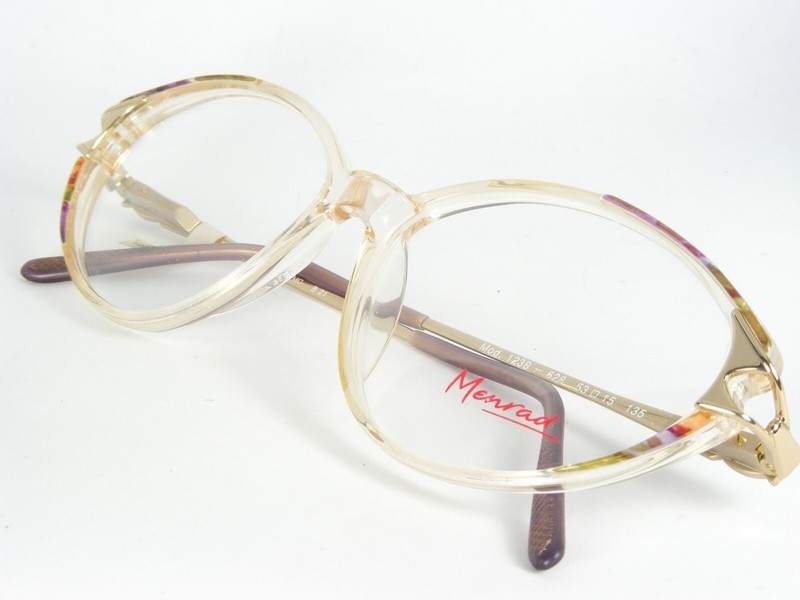 Vintage MENRAD 1238 628 CLEAR /MULTICOLOR EYEGLASSES GLASSES FRAME 53-15-135mm gallery