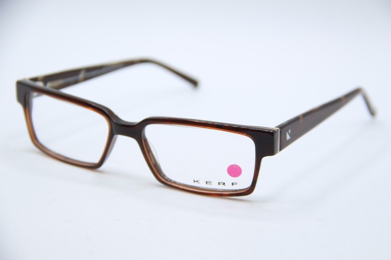 NEW KERF KF 31 COL.040 BROWN TAN TORT AUTHENTIC DESIGNER EYEGLASSES 53-16