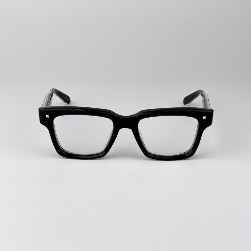 Valentino Men Eyeglasses Black Transparent Square V-ESSENTIAL I VLX-121 A NEW
