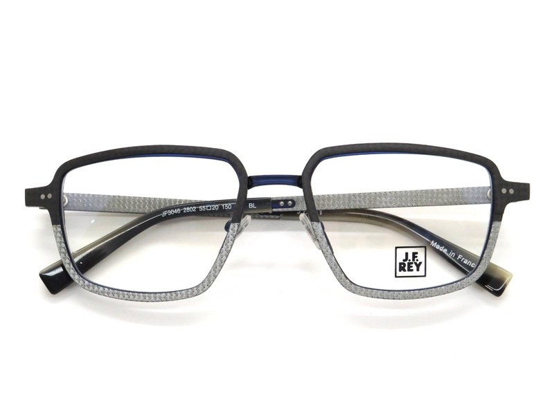 J.F. REY JF3046 2802 Grey/Silver Carbon 55mm Authentic Eyeglasses gallery