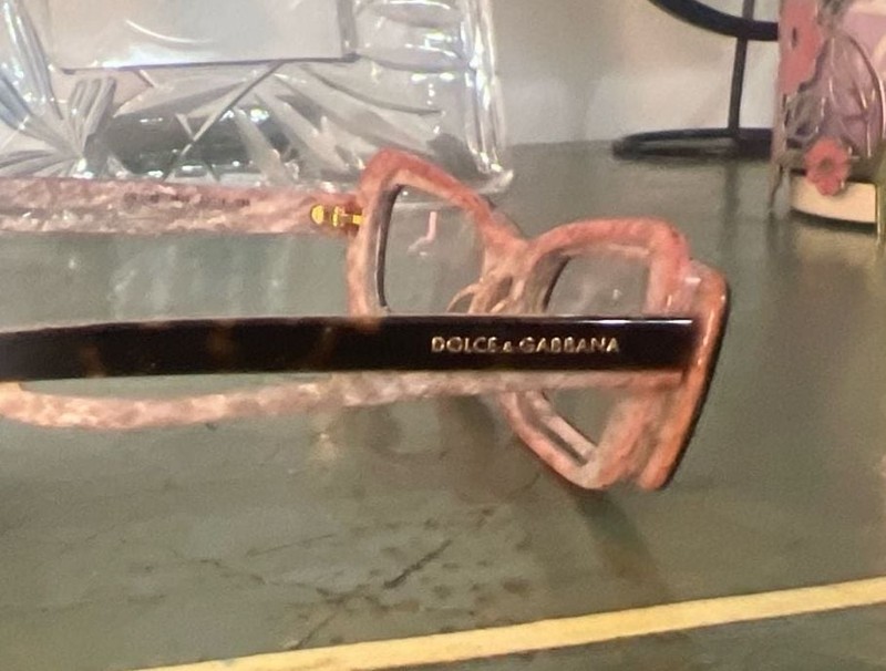 Dolce & Gabbana DG3086 Pink Marble and Tortoise Rectangle Eyeglasses gallery