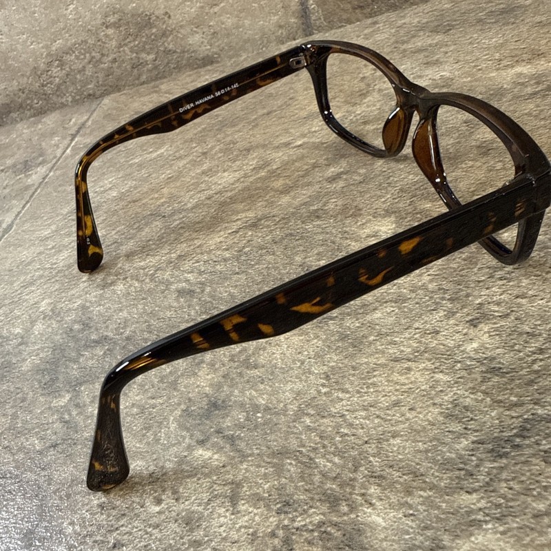 Lido West Diver Havana Eyeglasses Frames Brown Tortoiseshell 56-18-145-35mm gallery