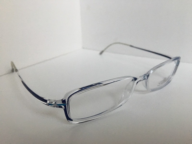 New Super Light Vintage Silhouette SP997 10 6075 51mm Clear Blue Eyeglasses . gallery