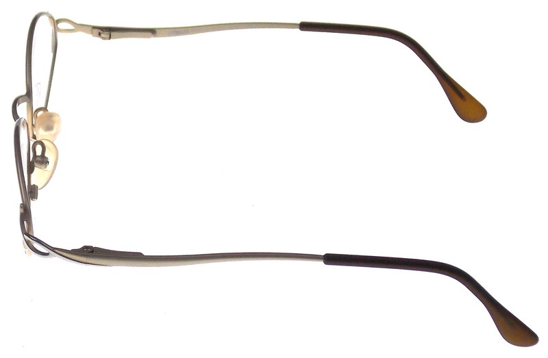 Swank Eyewear Regina Eyeglass Frames Gold Metal Brown 51-17-130 Oval Sunglass gallery