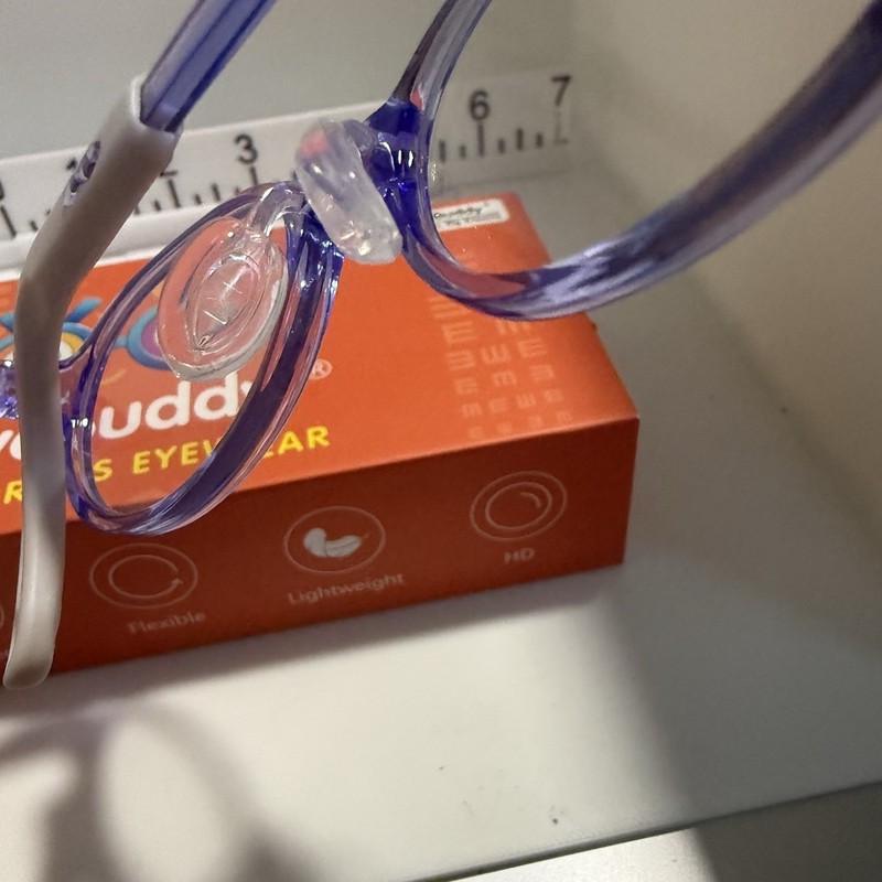 EyeBuddy MM5871 Kids Round Eyeglass Frames Purple 43-15 135 Flexible gallery