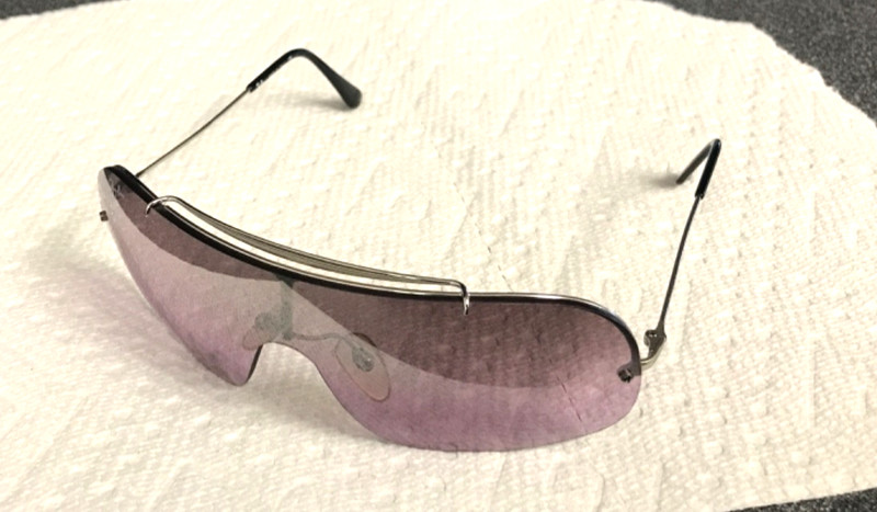Ray Ban RB 3160 030/7A Shield Small Pink Gold Sunglasses Frame Only gallery