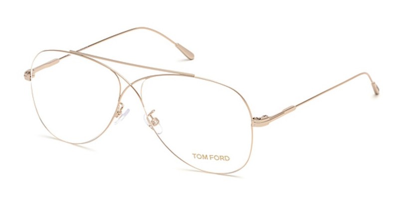 Tom Ford TF5531 028 Gold Metal Aviator Optical Eyeglasses Frame 56-12-145 gallery