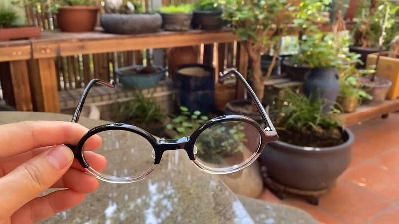 Retro Vintage John Lennon eyeglasses men's blackcrystal Hippie round glasses gallery