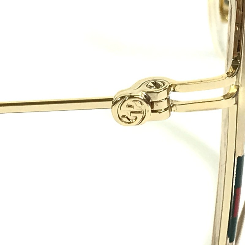 Gucci Eyeglasses Frames GG1850O 003 Yellow Gold Square Full Rim 51-19-145 gallery