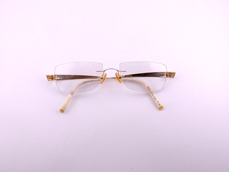 Flair Eyeglasses, Frames Only, FLAIR 976 Col 534, 52-17-135, Metal, Germany