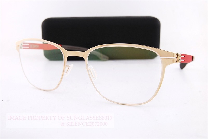 Brand New ic! berlin Eyeglass Frames Luka Rose Gold/Chilli Made in Germany 53mm