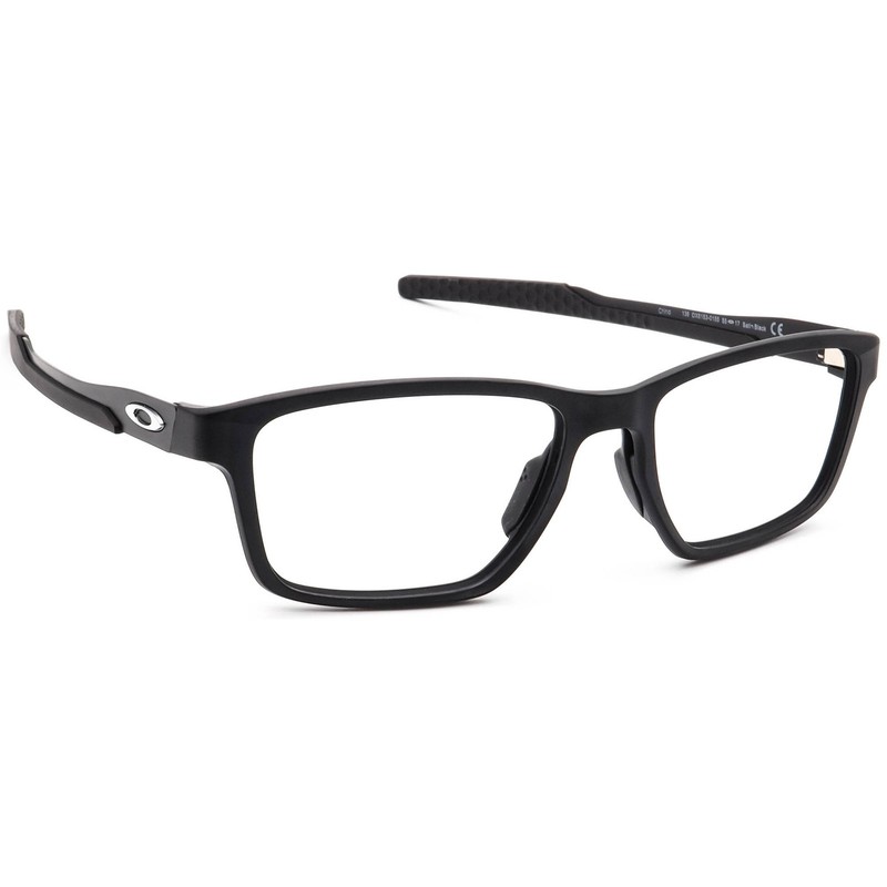 Oakley Men’s Eyeglasses OX8153-0155 Metalink Satin Black Square Frame 55[]17 136