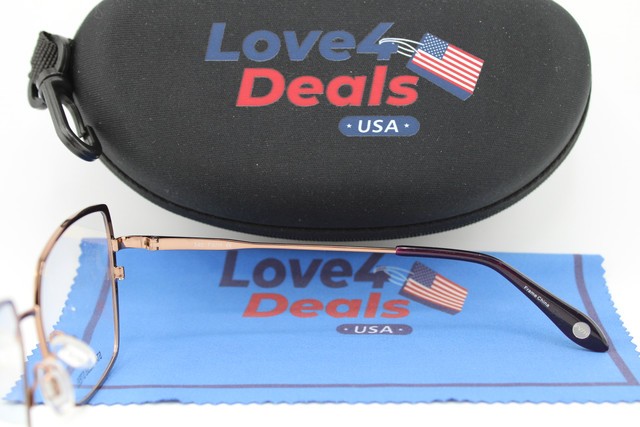 NEW FYSH 3753 M207 GOLD PURPLE ZEBRA GUNMETAL AUTHENTIC EYEGLASSES 54-16 gallery