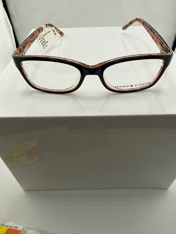 Hard Candy HC30 Brown Eyeglass Frame 50 17 135 NWT