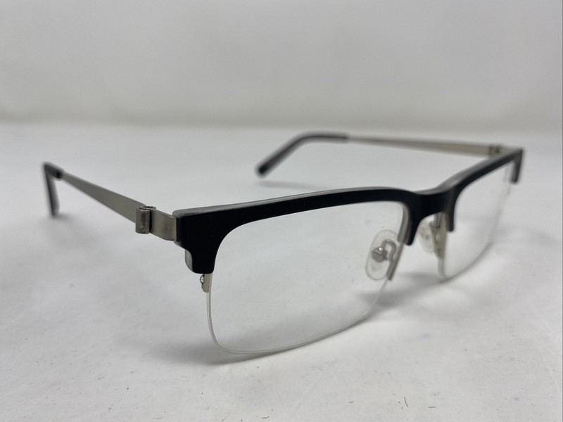 Peace Eyewear SOUL MATTE BLACK/CRYSTAL 51-17-135 Half Rim Eyeglasses Frame !A62 gallery