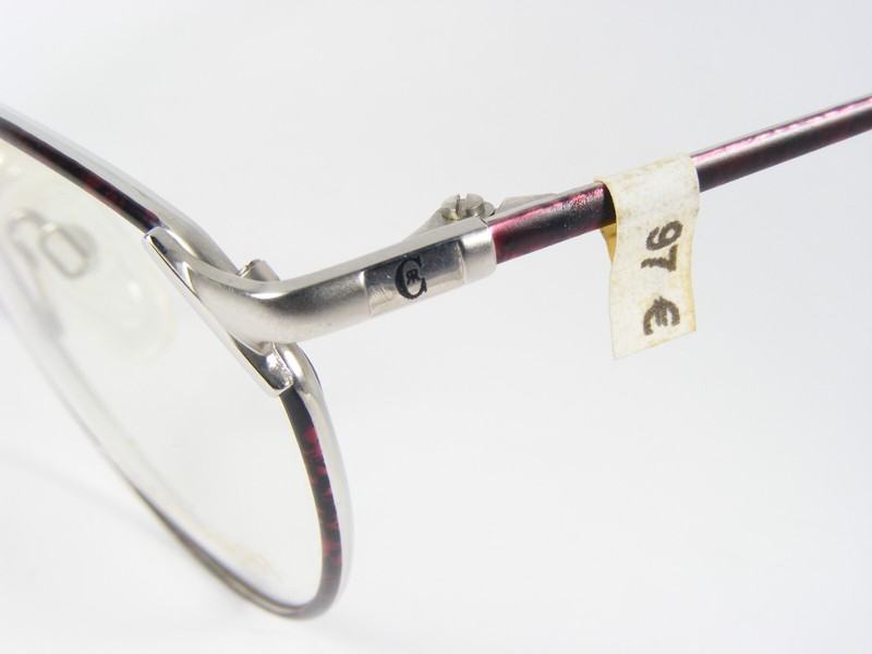 Vintage Cerruti 1881 C 1802 WR PURPLE SILVER EYEGLASSES GLASSES FRAME C1802 56mm gallery