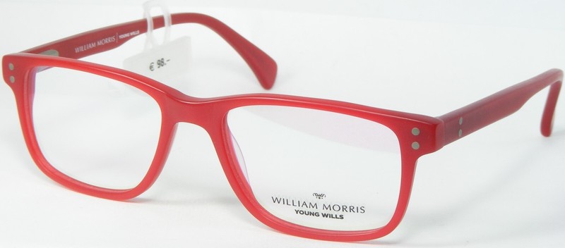 YOUNG WILLS by WILLIAM MORRIS 42 C3 MATT RED EYEGLASSES GLASSES 48-16-130mm