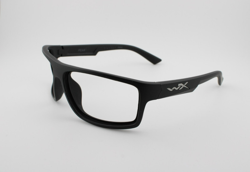 NEW WILEY X PEAK Z87-2+ WX EN166 S BLACK EYEGLASSES FRAMES 65-15-130