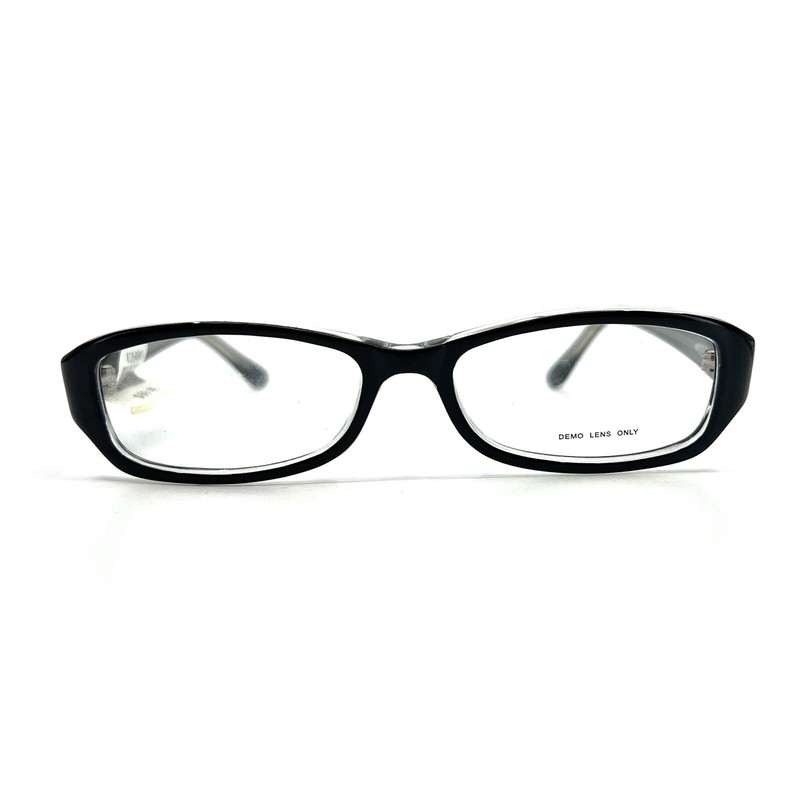 WP3007 BK/CR Black Crystal Womens Square Full Rim Eyeglasses 52-16-135