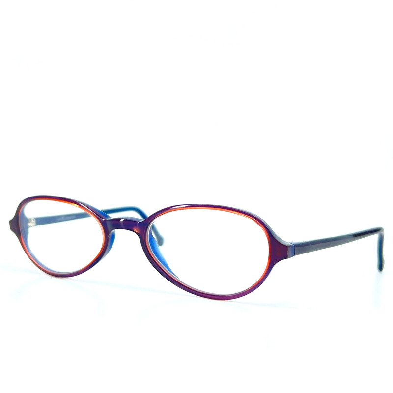 L.a.Eyeworks WOOLWORTH 247 Eyeglasses Frame Brown Blue Round Modern