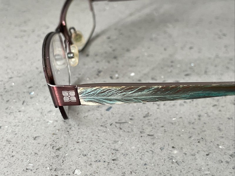 BCBGMAXAZRIA Eden Bro BROWN 50-15-130 Metal Full Rim Eyeglasses Frames ONLY gallery