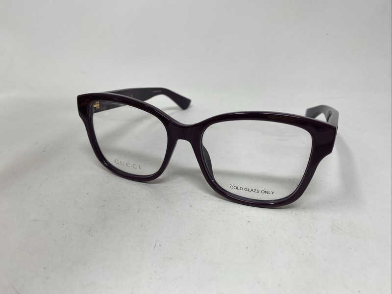 GUCCI GG1340O 004 DARK PURPLE GLOSS 54-17-140 EYEGLASSES F227 gallery