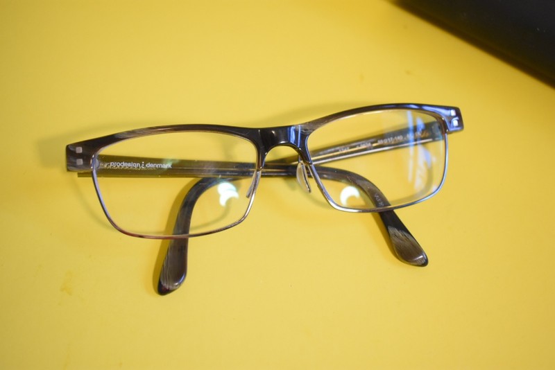 Prodesign Denmark Eyeglasses Frames 1747 c.9634 Olive clear 55-17-140 gallery