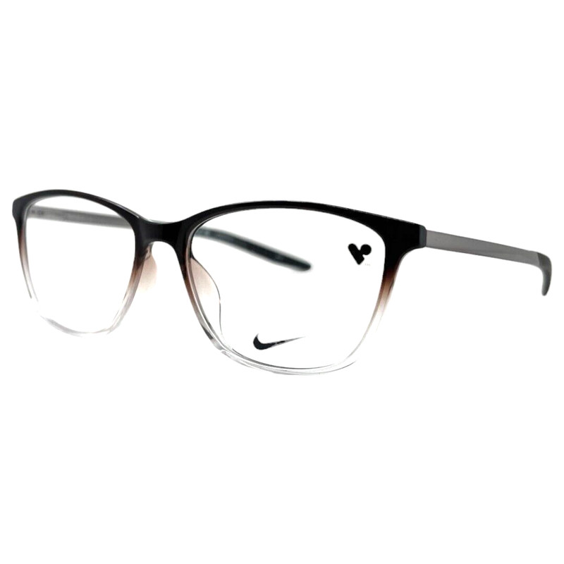 NIKE – 7284 203 54/16/145 – BROWN CLEAR FADE – NEW Authentic WOMEN EYEGLASSES