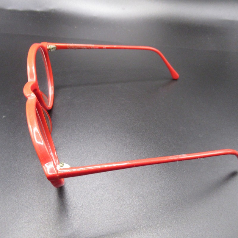 ZIMCO OAKLAND Red Round Eyeglass Frames Full Rim Plastic Demo Lens gallery