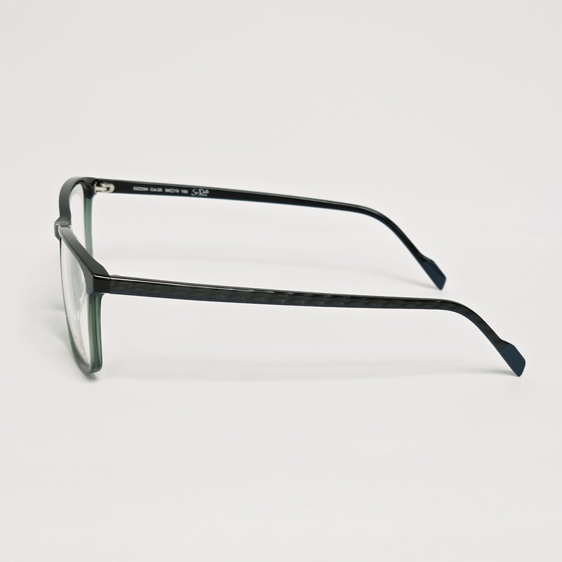 DUTZ DZ2294 Men's Square Glasses in Blue-Gray / Green Crystal | X-Large | 58mm gallery