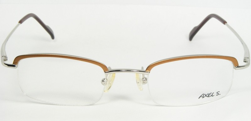 AXEL S. AX-6620 20 TAWNY BROWN / SILVER EYEGLASSES GLASSES 46-22-135mm Germany gallery