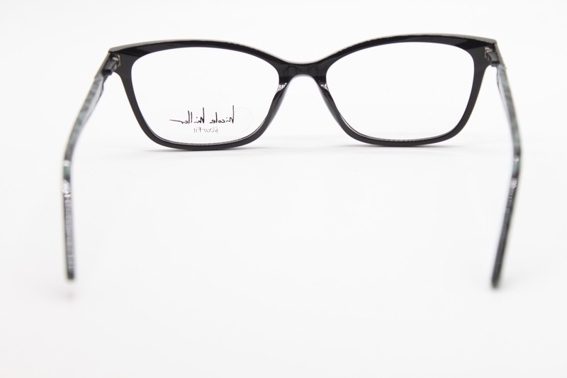 NEW NICOLE MILLER ATWATER C01 BLACK BLUE AUTHENTIC EYEGLASSES 57-17 gallery