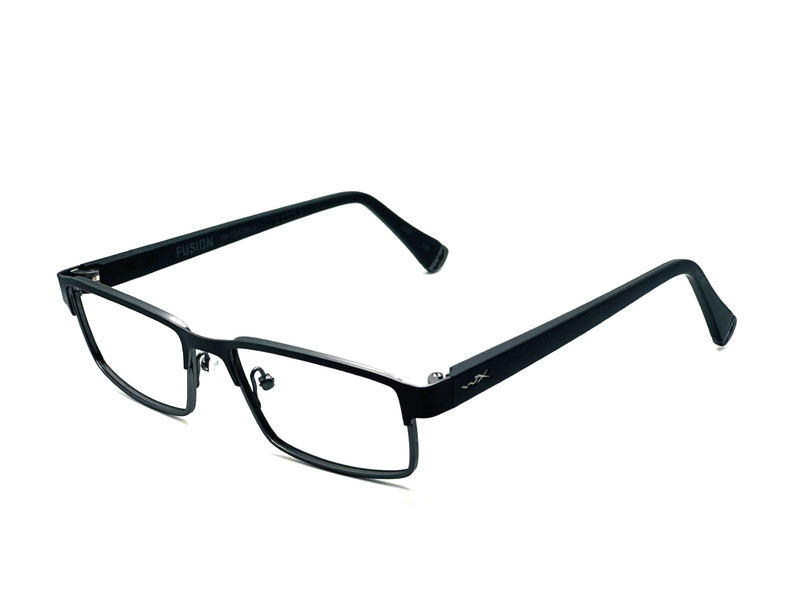 AUTHENTIC WILEY X FUSION WX Z87-2 Matte Black/Gunmetal Eyeglasses 53mm 14 140