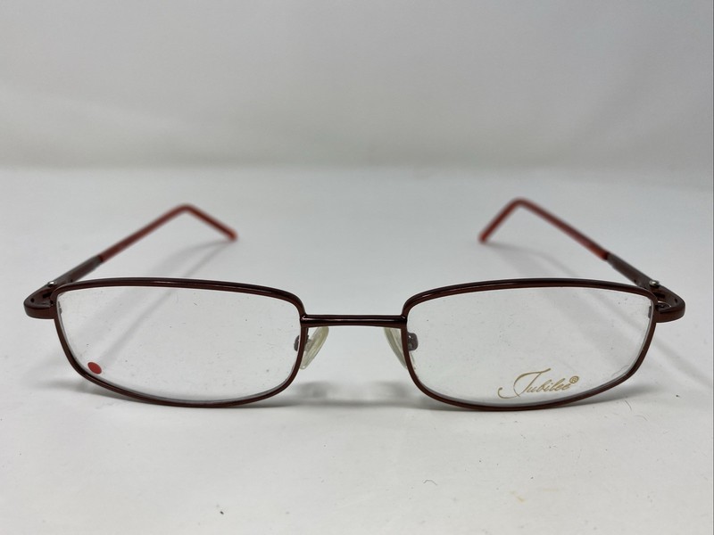 Jubilee J5722 Shiny Burgundy 51-19-145 Metal Full Rim Eyeglasses Frame CX83